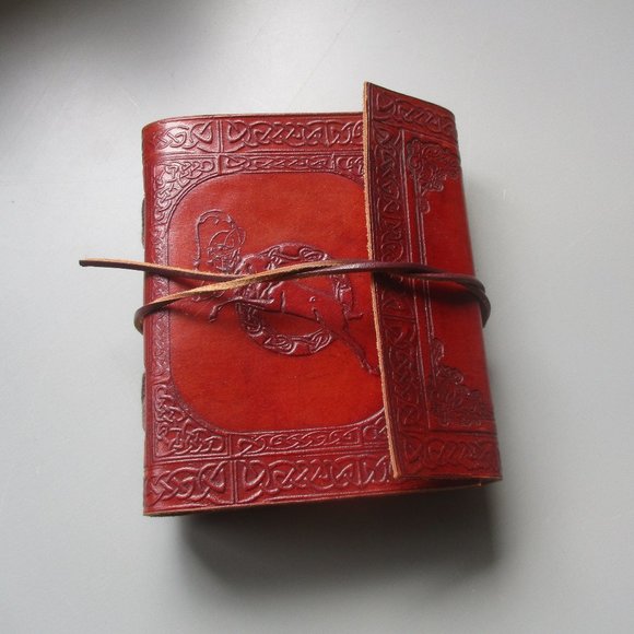 Handmade Hand Tooled Leather Journal - Picture 1 of 14